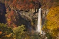 Kegon Falls near Nikko, Japan in autumn